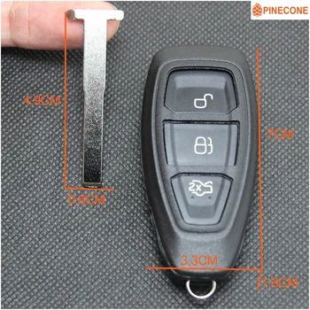 PINECONE Key Shell dla FORD MONDEO GHIA-X FOCUS ECOSPORT KUGA Car Hu101 ostrze 3 przyciski wysokiej jakości zamiennik Suv Case Key Fob