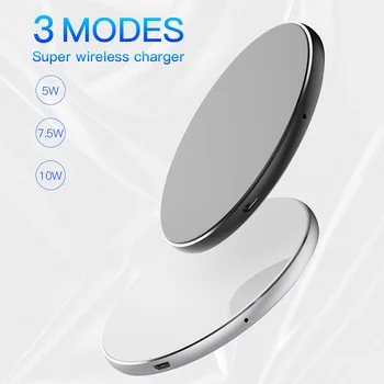 PZOZ Breathing light 10w wireless charger Qi wireless charger Pad dla iphone Xs Max XR Samsung S10 Note 9 szybka ładowarka bezprzewodowa