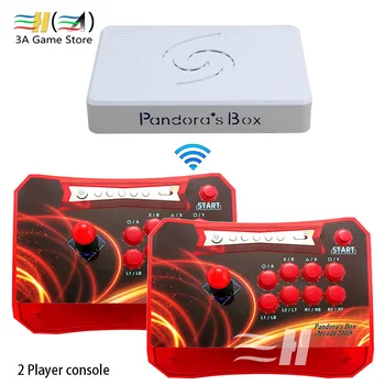 Pandora's Box 6 1300 in 1 bezprzewodowy zręcznościowa kontroler 2 graczy czarny/zielony/czerwony/niebieski kolor konsoli drążek arcade 3D tekken