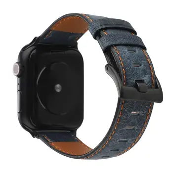 Pasek do zegarka Apple Watch 6 5 4 3 2 1 SE retro Skórzany pasek mc 44mm 40mm 42mm 38mm klasyczny pasek do zegarków wymiana paska