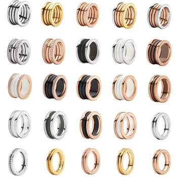 Pierścień ze stali nierdzewnej marki mody biżuterii dla mężczyzn i kobiet pierścień miłośników prezent na boże Narodzenie