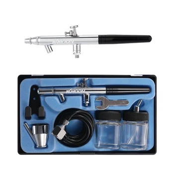 Pistolet natryskowy Air Brush Siphon Feed Dual Action 0.35 mm Airbrush Kit Spray Gun Air Brush for Makeup Cake Art Painting Tattoo Manicure