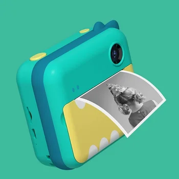Plac kamera Child Instant Print Camera For Kids Birthday Gift 12MP Cartoon Cute Photo Video Digital Camera With Print Paper