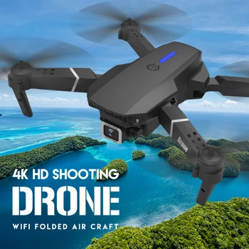 Podwójny obiektyw składany RC Drone 4K HD WIFI FPV kamera wytrzymałość 15 minut 2.4 G 4CH 6-osiowy żyroskop RC Quadcopter z utrzymaniem wysokości zabawka