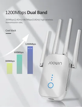 Potężny 1200 Mbit / s bezprzewodowa Wi-Fi extender Wi-Fi repeater/router dual-band 2,4 i 5,8 Ghz 4 antena Wi-fi na odległość wzmacniacz sygnału