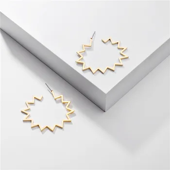 Projektant Sun Frame Stud Earring Women Gold Earring for Women