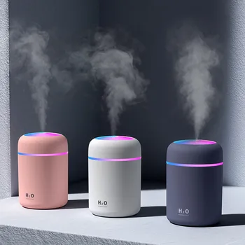 Przenośny 300 ml USB nawilżacz powietrza ultradźwiękowy kolorowe Dazzle Cup Aroma Diffuser Cool Mist Maker oczyszczacz powietrza z romantycznym światłem
