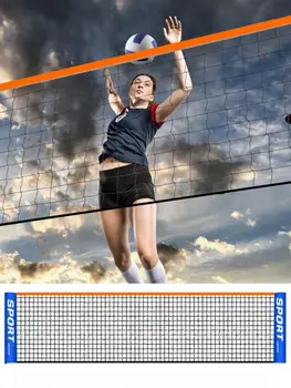 Przenośny бадминтонная siatka łatwa konfiguracja boisko do siatkówki siatka do tenisa Пиклбол treningu kryty Sport na świeżym powietrzu