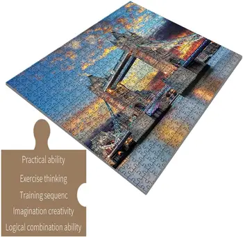 Puzzle 1000 sztuk papier montaż obraz Krajobraz puzzle zabawki dla dorosłych gry dla dzieci zabawki edukacyjne