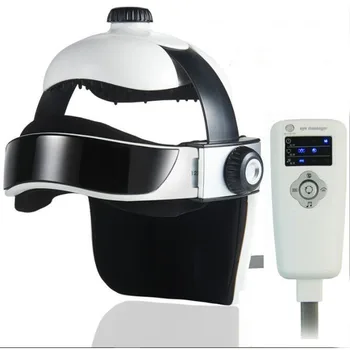 QX-363 3D elektryczny kask masaż Smart Air Pressure terapia wibracyjna masażer muzyka stymulator mięśni ogrzewanie szyi, głowy odpocząć
