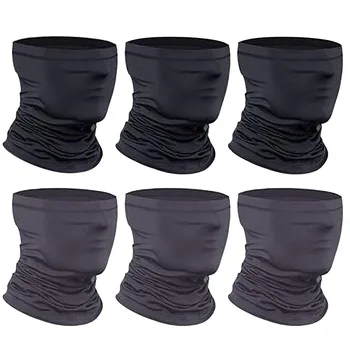 #R40 6 sztuk turystyczne chusty bandana zmywalny szalik pałąk rurka krem do opalania i UV-ochrona szyi i wiatroszczelna szalik na twarz pokrywa