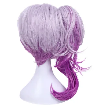 ROLECOS postacią z gry LOL cosplay nakrycia głowy Luxanna cosplay 30-45 cm ciemny element skóry cosplay Biały Fioletowy cosplay włosów