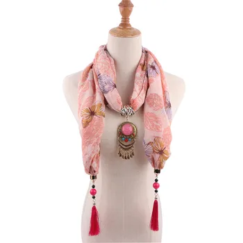 RUNMEIFA biżuteria oświadczenie naszyjnik wisiorek Serce szalik kobiety Czech szalik Foulard Femme akcesoria hidżab sklepy