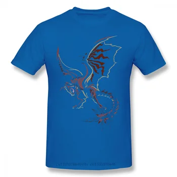 Rathalos Czarna Koszulka Monster Hunter Felyne Palico Game Homme T-Shirt, Koszulki Z Czystej Bawełny Przewymiarowane Krótki Rękaw