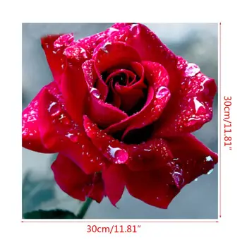 Rose 5D DIY Diamond Painting Kits for Adults Full Drill Crystal Rhinestone Embroidery Cross Stitch Arts Craft Canvas Wal