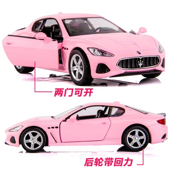 Różowy fajny samochód Diecasts &Toy Vehicles ładny i piękny odlew model coupe samochód kolekcja prezent samochody dla dzieci, zabawki dla chłopców