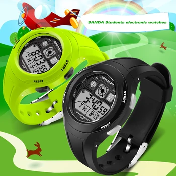 SANDA marki dziecięce, zegarki dla dzieci, zegarki sportowe kreskówki codzienne zegar cyfrowy chłopcy dziewczynka led inteligentne, wielofunkcyjne zegarki