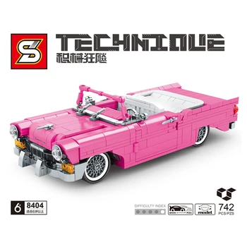 SEMBO 8402 8404 Technic Pull Back Racing Sports car Simulation Building Blocks Toys Bricks Model Children gift 21001 21002 21003
