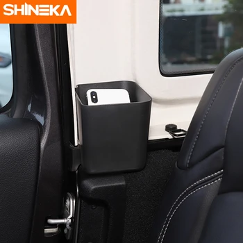 SHINEKA Stowing Tidying For Jeep Wrangler JL Car Rear Seat Side Door Storage Box Phone Organizer Box For Jeep Wrangler JL 2018+