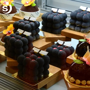 SJ 6 wnęka formy Silikonowe formy ciasto do pieczenia formy 3d deser jedzenie geometryczny mousse cake dekoracji narzędzia