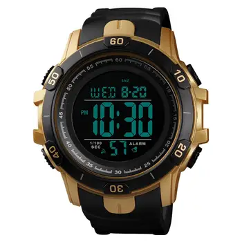 SKMEI 1475 męskie zegarki Sportowe na świeżym powietrzu wyświetlacz cyfrowy wodoodporny zegarek nocne zapalona sygnalizacja prezent