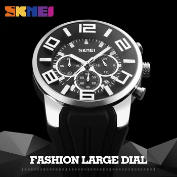 SKMEI top luksusowej marki zegarek kwarcowy zegarek moda męska casual zegarek wodoodporny zegarek sportowy Relogio Masculino 9128