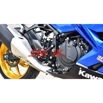 SMOK motocykl akcesoria CNC stopu aluminium os zestaw os zestaw podnóżek podnóżek kołki do Kawasaki Ninja 400 2018