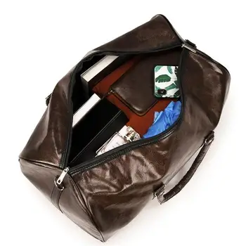 SWDF 2021 torba podróżna wodoodporna, bardzo wytrzymała torba podróżna męska torba PU solidna Ręczna torba duża pojemność sportowa torba na bagaż