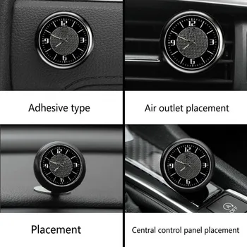 Samochodowe zegar logo akcesoria deska rozdzielcza wewnętrzne ozdoba dla Jeep Cherokee XJ KJ KK Compass Wrangler JK MK Grand Cherokee WJ WK