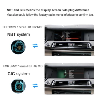 Samochodowy odtwarzacz multimedialny dla BMW serii 7 F01 F02 CIC NBT 2009-Radio Android 10.0 nawigacja stereo GPS, 4G 10.25' ekran