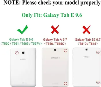 Samsung Galaxy Tab E 9.6 Case Składana podstawka Smart Cover for Tab E 9.6 SM-T560 SM-T561 Tablet Cover Sleep Awake Funda Case