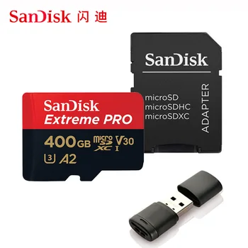 SanDisk Extreme Pro/Ultra Micro SD 64GB, 128GB 256GB 400GB karta pamięci 32 64 128 gb Flash SD Card SD/TF MicroSD U1/U3 4K Class 10