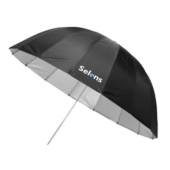 Selens 105 cm 130 cm 165 cm paraboliczny odblaskowe parasol srebrny kolor dla Speedlite Studio Flash oświetlenie pośrednie w/ torba do przenoszenia