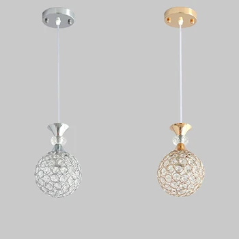 Skandynawskie nowoczesne kryształowe lampy wiszące Salon Jadalnia Kuchnia Sypialnia nocne bar designerski złoty oprawy nasufitowe