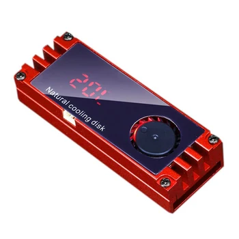 Small M. 2 SSD Heatsink Cooler with Turbo Cooling Fan Digital Temperature Display Office Caring akcesoria komputerowe