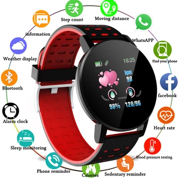 Smart Watch 2020 Men 119Plus Fitness Watch Women Wodoodporny Smartwatch Smart Zegarki Magic Band Android IOS Montre Intelligente