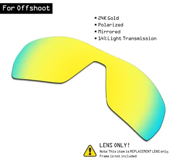 SmartVLT spolaryzowane okulary wymienne soczewki dla Oakley Offshoot - 24K Gold