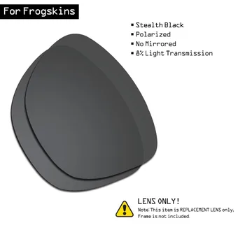 SmartVLT spolaryzowane okulary wymienne soczewki dla Oakley Frogskins - Stealth Black
