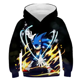 Sonic the Hedgehog Wolf Boys bluza płaszcz jesień zima gorąca wyprzedaż dzieci bluza z kapturem odzież dla dzieci sweter z długim rękawem