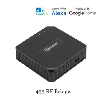 Sonoff RF Bridge 433 DW1 Door Sensor 433 RF Remote to WiFi Wireless Remote Smart Home Remote Control Via Ewelink praca z Alexa