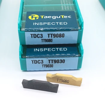 Sprzedaż 10szt TDC2 TDC3 TDC4 TT9030 TT9080 pełnowęglikowe wkładki tnące tokarka rowki narzędzia tokarskie narzędzia CNC