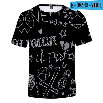 Sprzedaż Lil Peep koszulki Mężczyźni Kobiety Harajuku moda hip-hop lato dziecko t-shirt z krótkim rękawem Lil Peep t-shirt topy koszulki