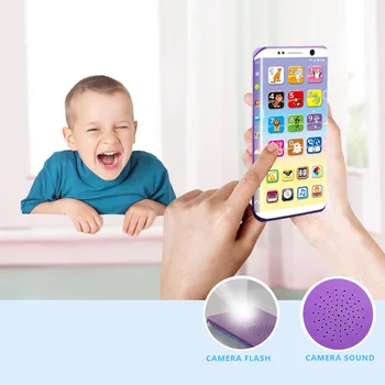 Sprzedaż dzieci inteligentny telefon zabawki edukacyjne smart-telefon zabawka port USB ekran dotykowy, aby dziecko Dziecko Dziecko
