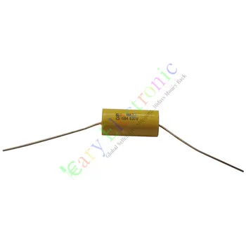 Sprzedaż hurtowa i detaliczna 10szt żółty długi ołowiany połączenie poliestrowe kondensatora 0.68 UF 630В fr wzmacniacze audio darmowa wysyłka