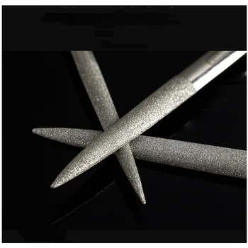 Stanley 1szt stożkowe półkoliste diamentowe pilniki igły do polerowania narzędzia temperówka plik narzędzie 150 grys 3x140mm 4x160mm 5x180mm krótkie