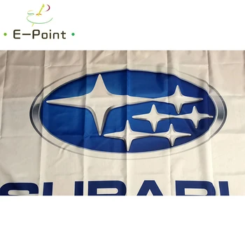 Subaru Car Racing Flag White 60*90cm rozmiar 90*150cm świąteczne dekoracje do domu i ogrodu