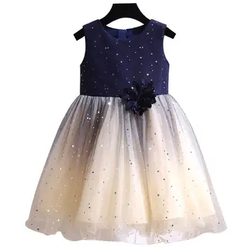 Sukienka dla dziewczynek letnia nowa odzież dziecięca mała dziewczynka plac netto przędzy spódnica dziecięcy strój księżniczki dziecko dress