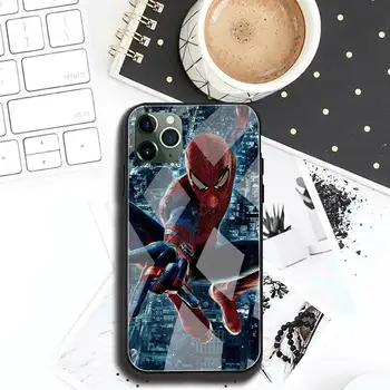 Super hero Spiders man etui do telefonu, hartowane szkło iPhone 12 pro max mini 11 Pro XR XS MAX 8 X 7 6S 6 Plus SE 2020 case