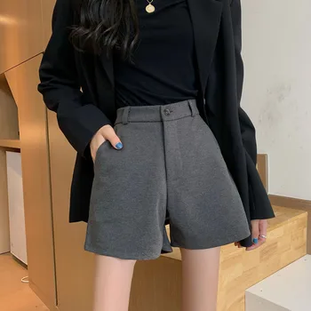 Szorty Damskie stałe biuro Lady nowe modne grube moduły All-match plus rozmiar 3XL BF odzież robocza Harajuku proste spodnie