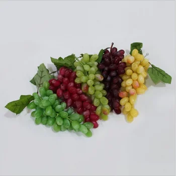 Sztuczne winogrona fałszywe owoce winogrona Concord dekoracji wyroby 60 szt sztuczne owoce